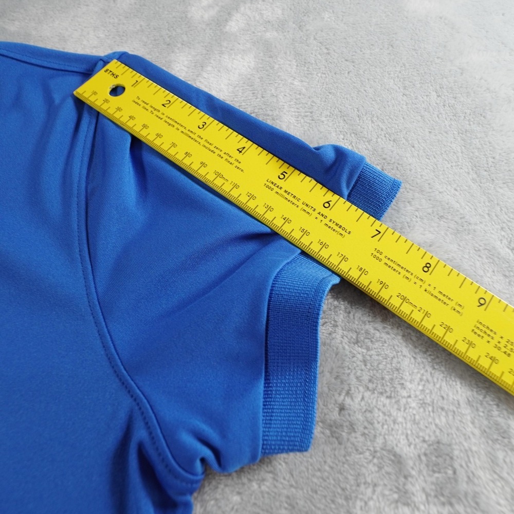 J.Lindeberg Tour Tech Golf Polo Womens XL Blue Short Sleeve Athletic Shirt - Picture 7 of 11